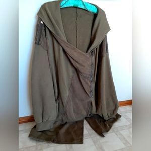 Free People women's green coat